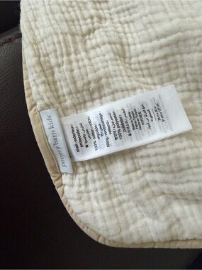 Pottery Barn Kids Cotton Muslin Nursery Quilt Blanket